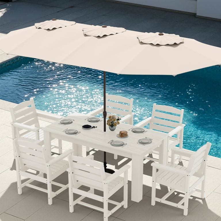 8x10 foot oblong patio umbrella Patio Umbrella, Outdoor 8'x10' Rectangle Auto-Tilt, Quick Ship