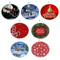 thumbnail image 3 of Christmas Snowman Doormat, Xmas Tree Decorative Entrance Floor Carpet Pad for Winter Indoor Outdoor, Round Non-Slip Area Rug for Bedroom Kitchen Floor Mat Christmas Holiday Decor, 3 of 3