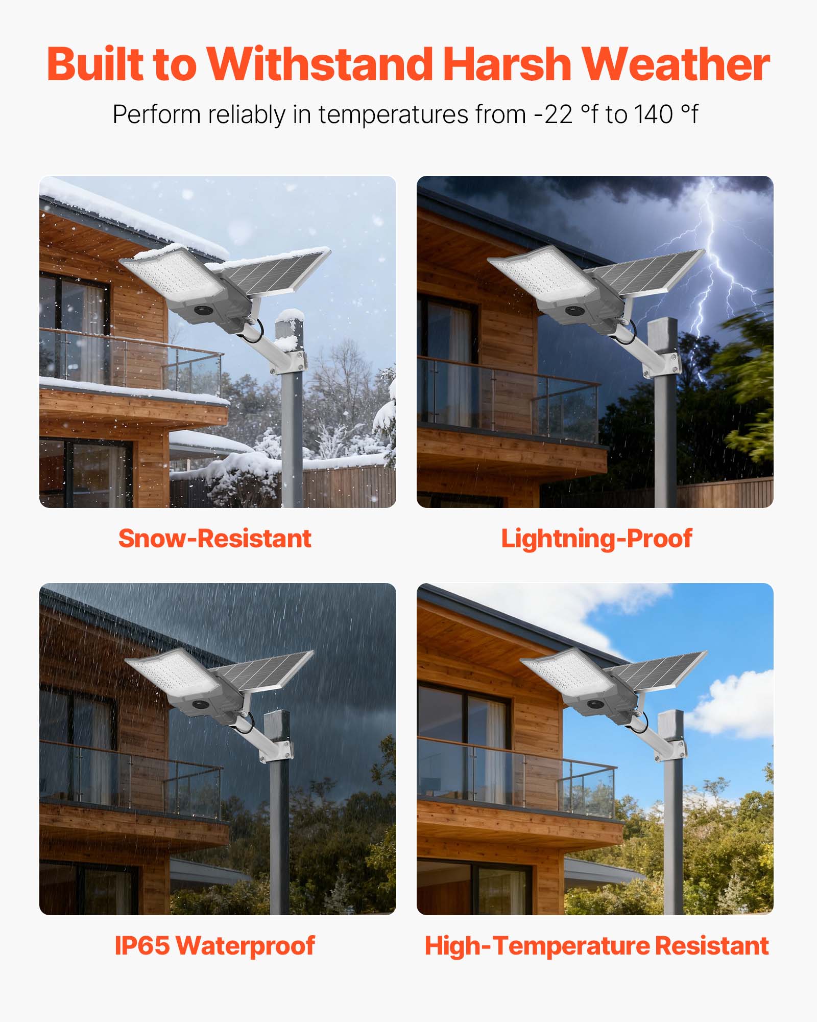 VEVOR 12000W Solar Street Light Outdoor, 900000LM, High Powered Commercial Parking Lot Light Dusk to Dawn, Split Type LED Flood Security Lamp with RF Remote Control, IP65 Waterproof,for Driveway Yard