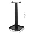thumbnail image 5 of FENGGUIQU Black Plastic Headphone Stand for Gaming Headsets, Desk Organizer Rack Holder for Headphones and Accessories, 5 of 6