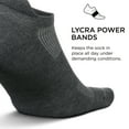 thumbnail image 3 of Feetures High Performance Max Cushion Ankle Sock - No Show Socks for Women & Men with Heel Tab -Heather Grey, L - (3 Pair), 3 of 5