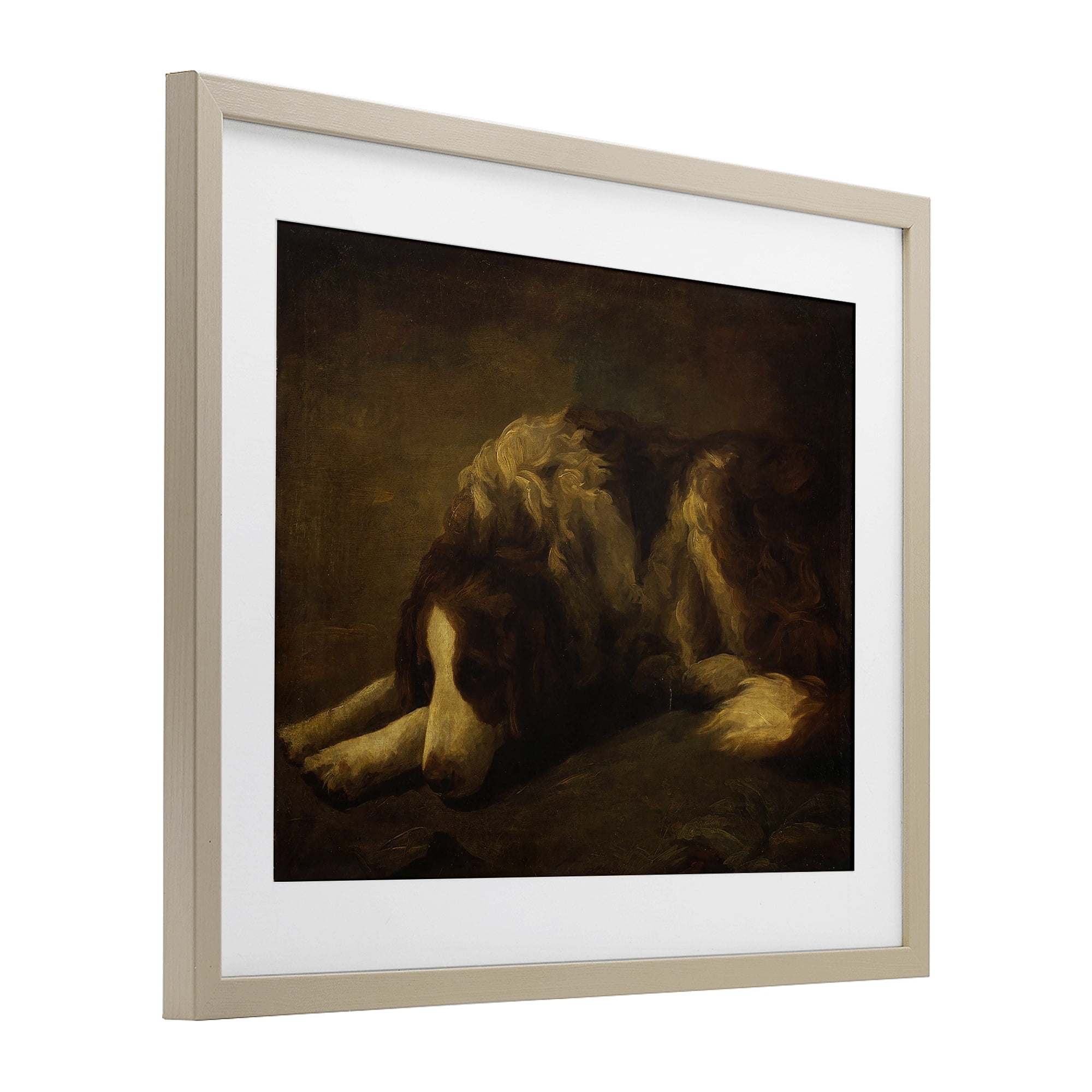 Stupell Industries Dim Lighted Classic Dog Birch Framed Print Under Glass, design by Lil' Rue