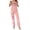 Pink, variant on Enjoytime Womens Overalls Printed Adjustable Straps Denim Jumpsuits Casual Loose Plus Size Rompers
