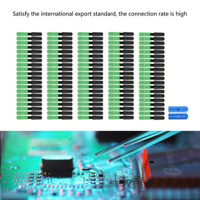 Conector de fibra óptica SC, 100 piezas SC/APC Conector rápido de fibra óptica integrado Conector rápido de fibra óptica Ultra sensible
