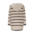 thumbnail image 4 of Drses Womens Color Block Striped Button Up Hooded Chunky Knit Midi Cardigan Long Sleeve Open Front Sweater Coat with Pockets, 4 of 6
