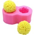 thumbnail image 1 of Estrela Molde de vela de silicona con forma de bola 3D para aromaterapia: barra de loción, bomba de baño, tiza encerada, papel polimérico, pasta Fimo, regalo artístico (11,1 x 5,3 4,5 cm, 1 of 5