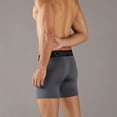 thumbnail image 5 of Calvin Klein Men's Microfiber 5-Pack Bold Logo Boxer Briefs Grey Heather Multi Small, 5 of 7