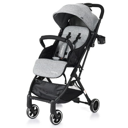 Costway Foldable Baby Stroller Lightweight Kids Carriage Pushchair W/ Foot Cover