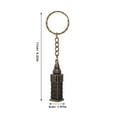 thumbnail image 2 of OULII British Style Keychain Building Model Dark Brown Metal 1Set Keeps Keys Organized for Collectors, 2 of 8