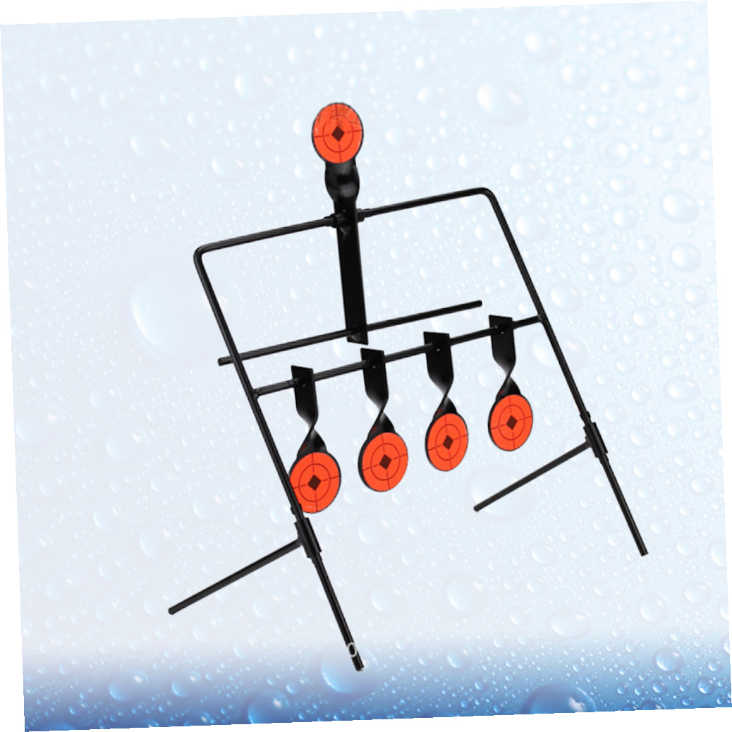 FOMIYES Stainless Steel Self Resetting Targets Black for Fun Hunting