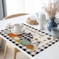 thumbnail image 3 of Fall Pumpkin Placemats Set of 12 It's Fall Y'all Buffalo Plaids Autumn Harvest Heat Insulated Linen Place Mats, Washable Stain-Proof Table Mats for Dining Tables Holiday Decor 13x19inch, 3 of 9