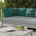 thumbnail image 6 of Twilight Blossom Indoor/Outdoor Pillow with Removable Cover in Green 18x18, 6 of 6