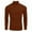Brown, variant on Hueook Sweater Vest Men Casual Solid Thickened Knit Pullover Long Sleeve Turtleneck Sweater Gray M