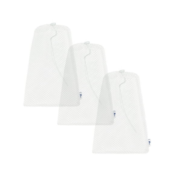 BLUEWING Fishing Chum Bag 3pcs Bait Bag Chum Bucket Chum Bags for Saltwater Fishing, White