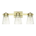 thumbnail image 2 of Prominence Home Fairendale 3 Light Soft Gold Bathroom Vanity Light with Clear Glass, 2 of 10