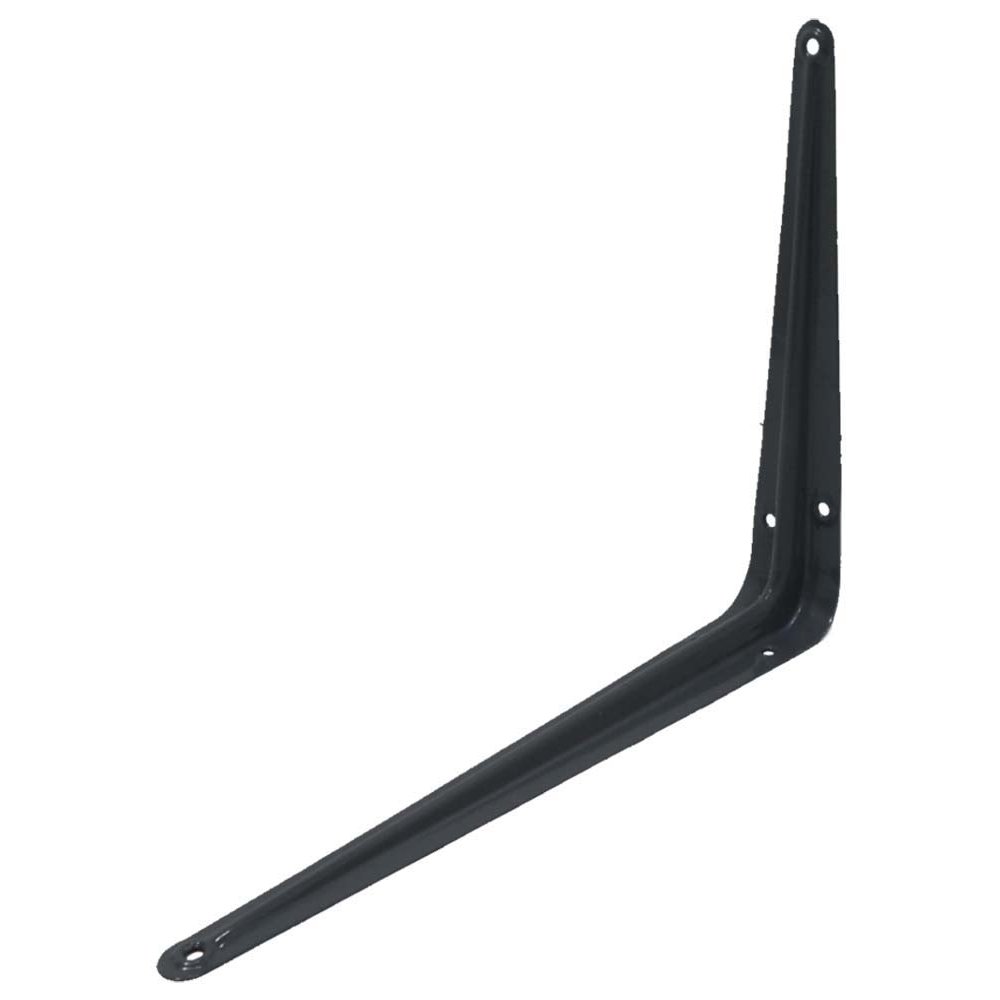 8 X 10 Inch Gray Steel Shelf Bracket With PreDrilled Holes ( Pack of 2