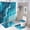 AA-3, variant on Blue Agate Marble Print-1 Shower Curtain Sets Non-Slip Rugs Bath Mat Toilet Cover U Shaped Mat 4 Pcs