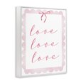 thumbnail image 3 of Stupell Industries Cursive Love and Pink Bow White Framed Giclee Art design by Lucille Price, 30 x 24, 3 of 8