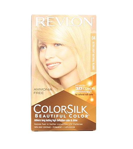 6 Pack Revlon ColorSilk Beautiful Hair Color (04) Ultra Light Natural Blonde