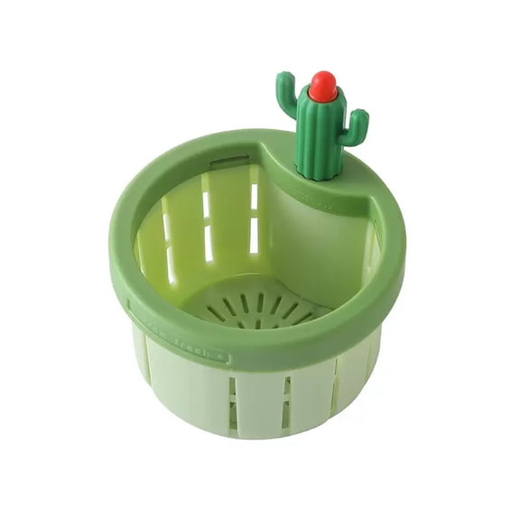 Creative Cactus Sink Filter Kitchen Drain Basket Food Slag Strainer With Handle