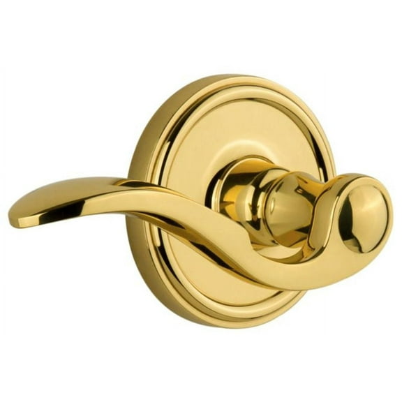 Grandeur Geobel_Prv_234_Lh Georgetown Solid Brass Left Handed Privacy Set - Brass