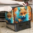 thumbnail image 7 of Yiaed Fiery Red Maple Leaf Fox Print Two Slice Bread Machine Cover, Universal Size Kitchen Appliance Cover for Bread Machine,Bread Machine Cover, 7 of 7