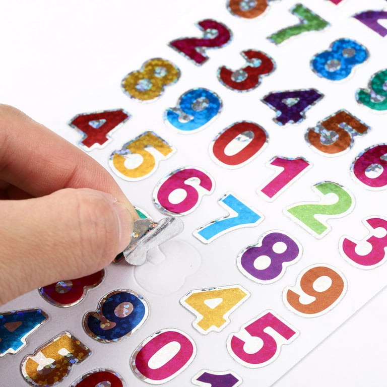  A-Z Stickers 12 Sheets Colorful Alphabet Letters Self