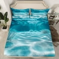 thumbnail image 2 of Erosebridal Coastal Underwater World Bed Sheets King, Sea Water Bedding Sets King Size, Marine Theme Bedroom Decoration 4 Pieces, 2 of 7