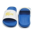 thumbnail image 6 of Lacoste Men's Croco Slide Sandals, Blue \ Yellow \ White,12 M US, 6 of 7