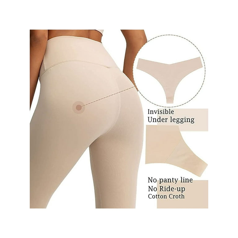 Deago Womens Underwear Thongs Low Rise Seamless Thong Stretch