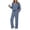 Light Blue, variant on Laqbezok Women's 2-Piece Lounge Set, Casual V-Neck Long Sleeve Sweatshirt and Drawstring Pants Outfit, Relaxed Fit Solid Color Sweatsuit with Pockets