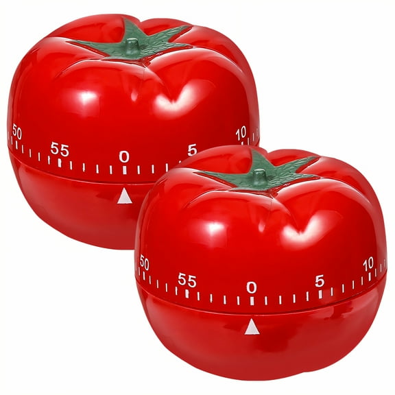 CCOCC 2Pcs Timer,Food-Safe Material Kitchen Timer,Fun Vegetable Design Simple Timer Control Outdoor Timer,Style4