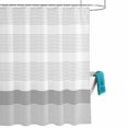 thumbnail image 2 of Abstract Stripe Fabric Shower Curtain for Bathroom Waterproof Polyester Bath Curtain with 12 Hooks Classic Gary Lines Art Washable Shower Curtain with Grommets 72"x72", 2 of 9
