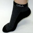 thumbnail image 4 of 6 Pairs Ankle Quarter Crew Mens Socks Low Cut 10 13 Sport Black Grey Charc New, 4 of 5