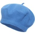 thumbnail image 6 of CoCopeaunts Beret Hat Winter French Hat Girls Solid Color Fashion Thin Autumn Spring Beret Hats for Women Men Felt Berets, 6 of 8