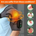 thumbnail image 2 of Wrongduck Cordless Heated Shoulder Brace Wrap with Massage, 3 Heat & Vibration Modes, 5000mAh Rechargeable Heating Pad Shoulder Massager for Men and Women, 2 of 7