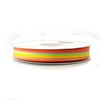 Rainbow Striped Grosgrain Ribbon, 5/8-inch, 25-yard, Orange/Mint/Yellow/Azalea