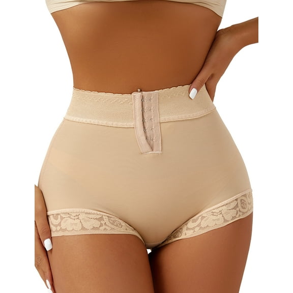 Aivtalk Womens Tummy Control Shapewear Panties Fajas Colombianas Moldeadoras Underwear Butt Lifter Short Slimming Body Shaper Underwear Nude 2XL