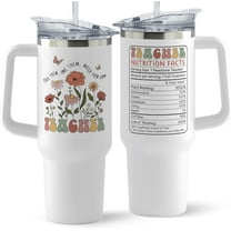 Teacher Appreciation Gifts - Teacher Gifts for Women - Thank You Gift Ideas for Teachers Women - Teachers Appreciation Week, Birthday, Back To School Gift - 40 Oz Stainless Steel Tumbler