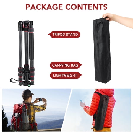 Tripod,Head With Carry Payload With Quick Camera Stand Monopod Fiber Camera Stand Ttt-008 Adjustable Carbon With Quick Ball Monopod Payload With Carbon Fiber Quick Plate Carry 79in Dsfen
