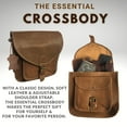 thumbnail image 4 of Madosh, Crossbody Bags For Women Genuine Buffalo Leather Purse Shoulder Handbag Brown Side Purse, 4 of 5