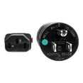 thumbnail image 3 of Eaton Tripp Lite Series Hospital-Grade Power Cord NEMA 5-15P to Locking IEC C13 Green Dot 15A 125V 14 AWG 25 ft. 7.62 m Black, 3 of 6