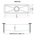 thumbnail image 3 of Ruvati 23" x 8" Bar Prep Sink Narrow Trough Undermount 16 Gauge Single Bowl, 3 of 14