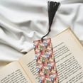 thumbnail image 6 of Kdxio Gnomes Books Tea Cups Print Metal Tassel Bookmarks,Perfect Gift for Art Lovers and Bookworms Metal Bookmarks for Women, 6 of 8