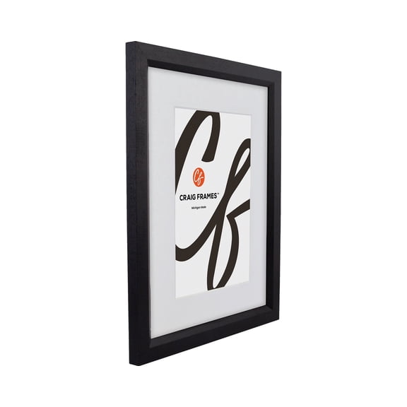 Craig Frames 7171610BK, 5x7 Picture Frame, Matted to Display a 4x6 Artwork, 0.825-Inch Wide, Solid Black
