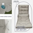thumbnail image 3 of Outdoor Lounge Chair Cushions, Waterproof Patio Furniture Lounge Chair Pads, Thicken 4" Bench Seasonal Replacement Cushions for Outdoor Indoor Pool Sand Beach Lawn, 3 of 7