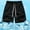 Mens Black Shorts, variant on HOOMEUMY Men's Summer Beach Shorts Quick Dry Swim Trunks with Pockets Board Shorts Mesh Lining Drawstring Waist Black 10