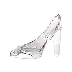 

Crystal shoe high heel transparent glass ornament