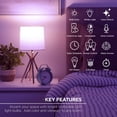 thumbnail image 4 of Merkury Innovations A21 Smart Multicolor LED Bulb, 75W, Dimmable, 2-Pack, 4 of 6