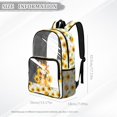 thumbnail image 7 of ZIATUBLES Clear Backpack 17 Inch, Heavy Duty Fabric & PVC Sports Transparent Bookbag for Boys Girls, Giraffe Sunflower Butterfly Print See Through Backpack for School, Work & Security, 7 of 7
